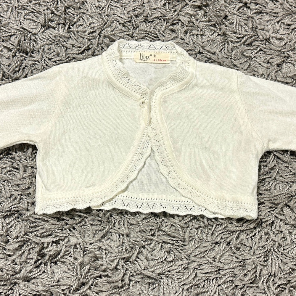 Lily Cream Knit Baby Sweater